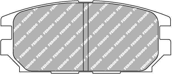 Ferodo FCP1280W Brake Pad Set, disc brake FCP1280W