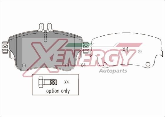 Xenergy X41191 Brake Pad Set, disc brake X41191