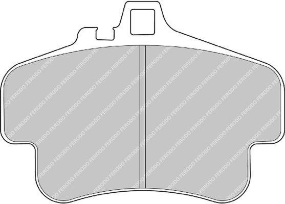 Ferodo FRP3051H Disc brake pads FERODO DS2500, set FRP3051H