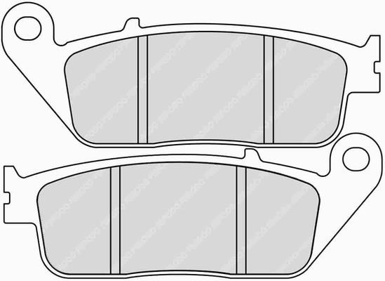 Brake pad Triumph: FDB570ST Ferodo FERODO PREMIER brake pad set