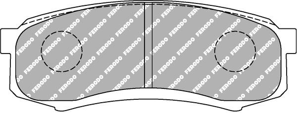 Ferodo FCP1021H Disc brake pads FERODO DS2500, set FCP1021H