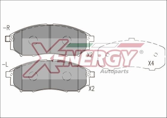 Xenergy X41246 Brake Pad Set, disc brake X41246