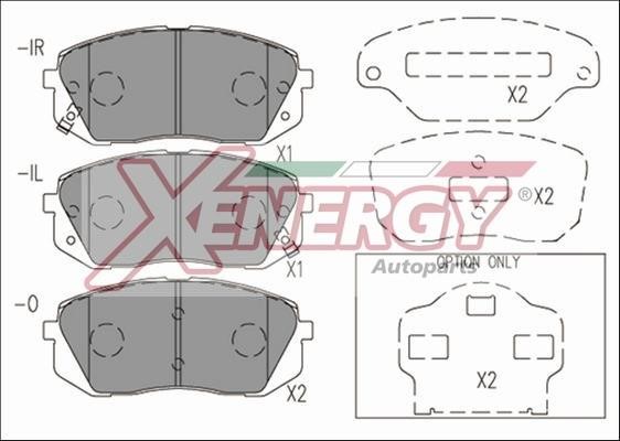 Xenergy X41177 Brake Pad Set, disc brake X41177