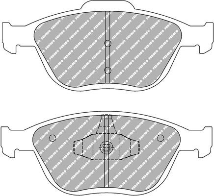 Ferodo FDS 1568 Brake pad set FDS1568 FDS1568 Ferodo Brake pad set