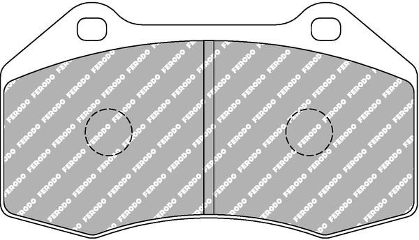 Ferodo FCP 1667W Brake Pad Set, disc brake FCP1667W