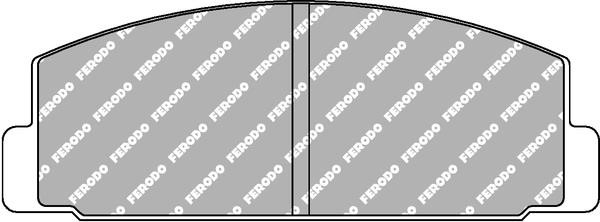 Ferodo FCP372H Disc brake pads FERODO DS2500, set FCP372H