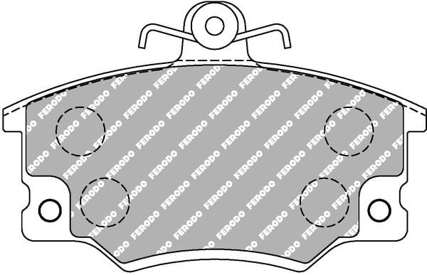 Ferodo FCP370W Brake Pad Set, disc brake FCP370W
