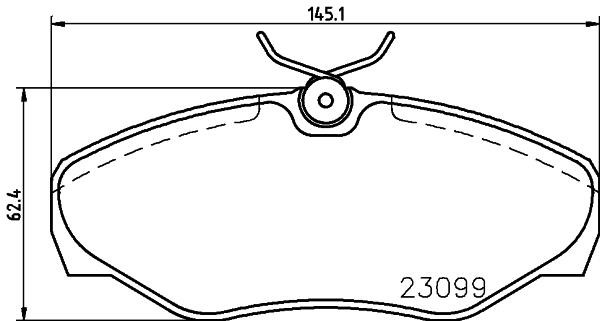 Nisshinbo NP2098 Brake Pad Set, disc brake NP2098