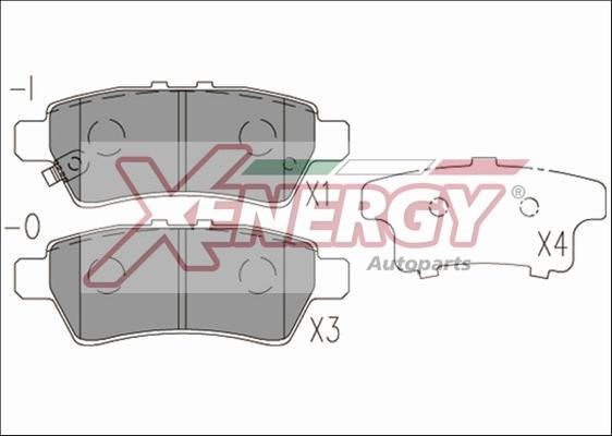 Xenergy X41252 Brake Pad Set, disc brake X41252