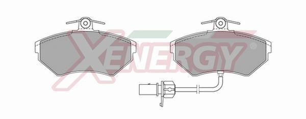 Xenergy X40644 Brake Pad Set, disc brake X40644
