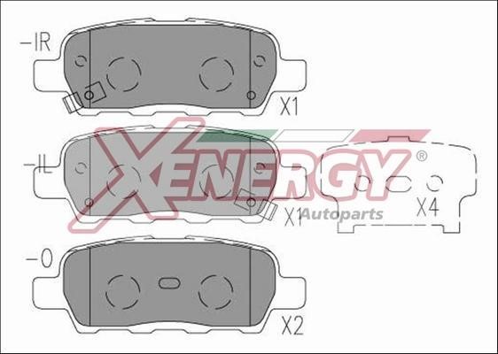 Xenergy X40987 Brake Pad Set, disc brake X40987