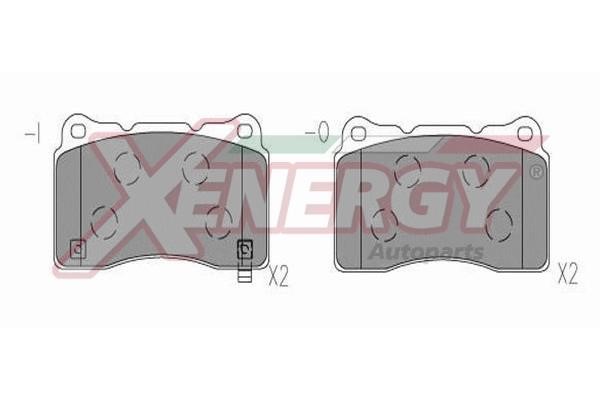 Xenergy X41317 Brake Pad Set, disc brake X41317