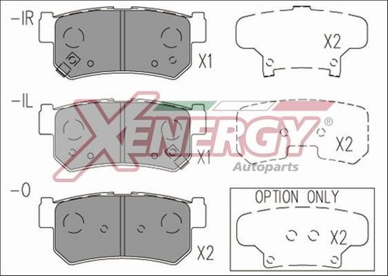 Xenergy X41235 Brake Pad Set, disc brake X41235
