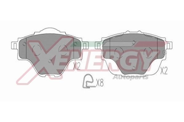 Xenergy X41384 Brake Pad Set, disc brake X41384