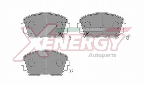 Xenergy X41355 Brake Pad Set, disc brake X41355