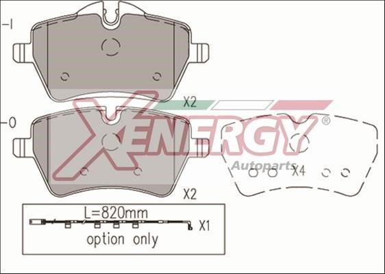 Xenergy X41189 Brake Pad Set, disc brake X41189
