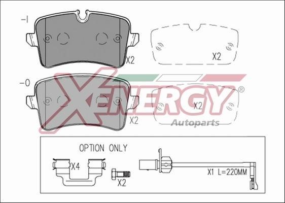 Xenergy X41272 Brake Pad Set, disc brake X41272