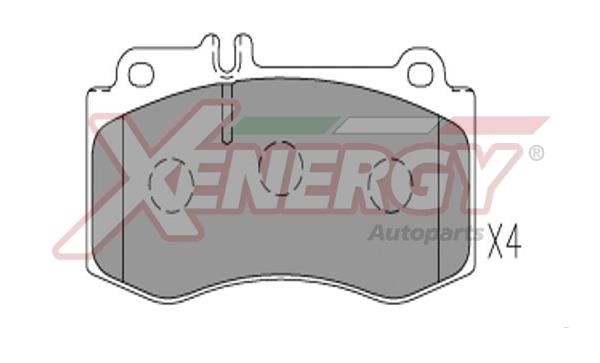 Xenergy X41322 Brake Pad Set, disc brake X41322