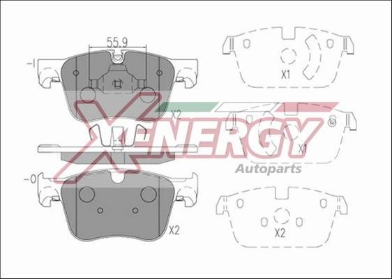 Xenergy X41282 Brake Pad Set, disc brake X41282