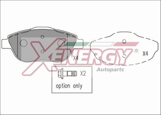 Xenergy X41167 Brake Pad Set, disc brake X41167