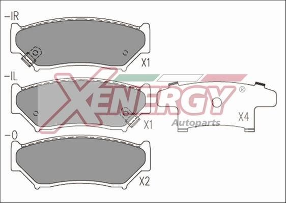 Xenergy X40585 Brake Pad Set, disc brake X40585