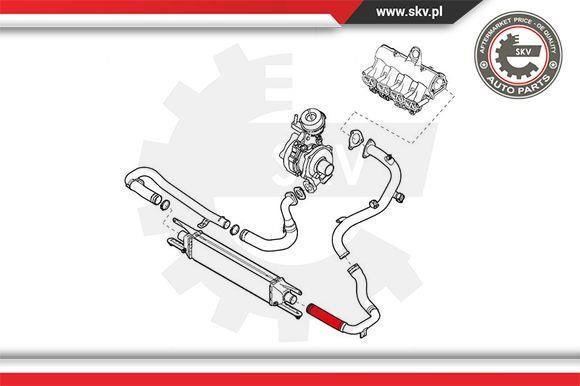 Intercooler pipe Esen SKV 24SKV994