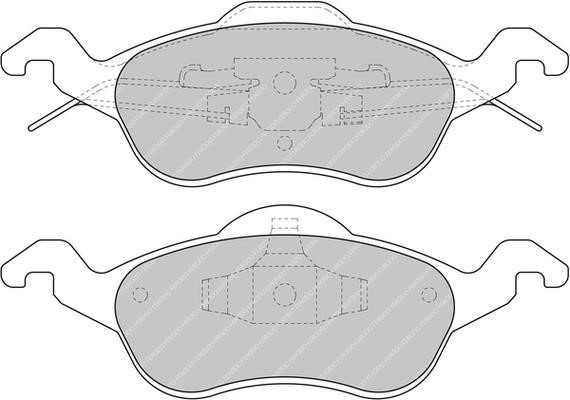 Ferodo FDS1318 Brake Pad Set, disc brake FDS1318