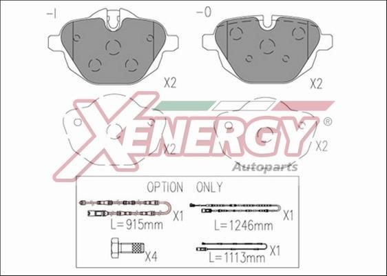 Xenergy X41242 Brake Pad Set, disc brake X41242