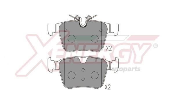 Xenergy X41288 Brake Pad Set, disc brake X41288