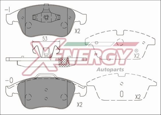 Xenergy X41219 Brake Pad Set, disc brake X41219