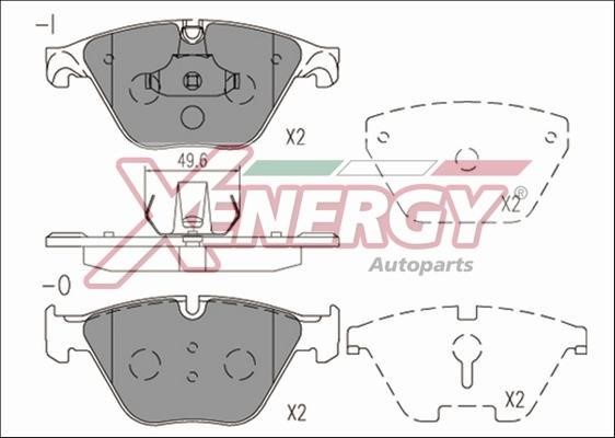 Xenergy X41232 Brake Pad Set, disc brake X41232