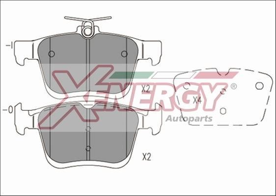 Xenergy X41162 Brake Pad Set, disc brake X41162