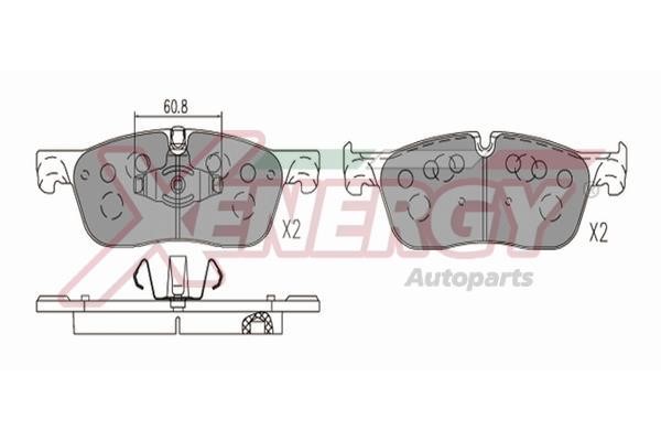 Xenergy X41365 Brake Pad Set, disc brake X41365