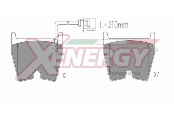 Xenergy X41373 Brake Pad Set, disc brake X41373
