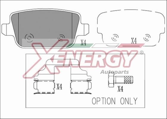 Xenergy X41261 Brake Pad Set, disc brake X41261