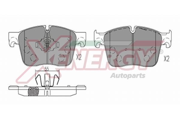 Xenergy X41348 Brake Pad Set, disc brake X41348