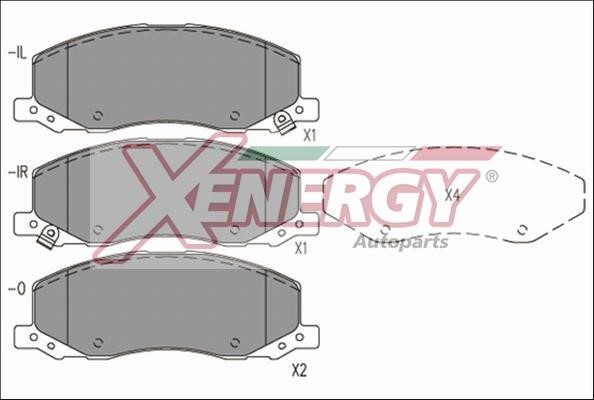 Xenergy X41247 Brake Pad Set, disc brake X41247