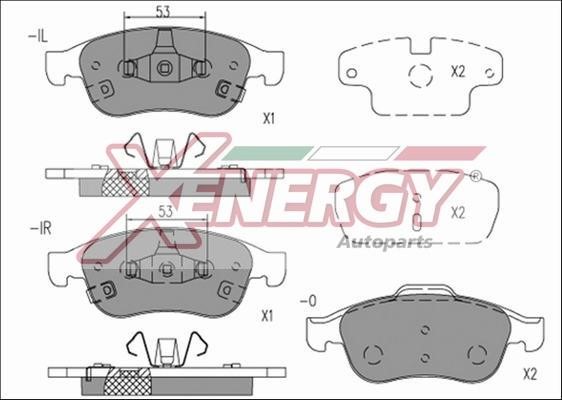 Xenergy X41174 Brake Pad Set, disc brake X41174