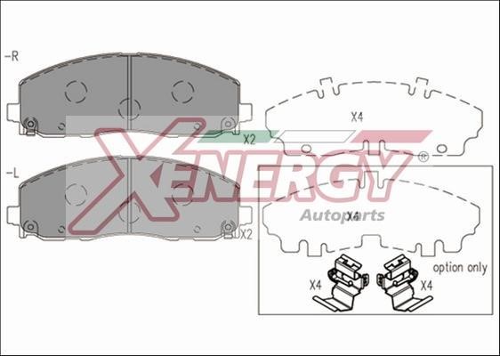 Xenergy X41267 Brake Pad Set, disc brake X41267