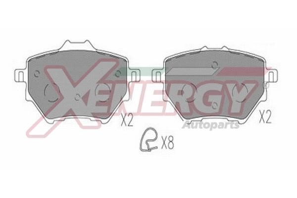 Xenergy X41336 Brake Pad Set, disc brake X41336