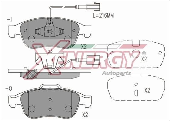 Xenergy X41182 Brake Pad Set, disc brake X41182