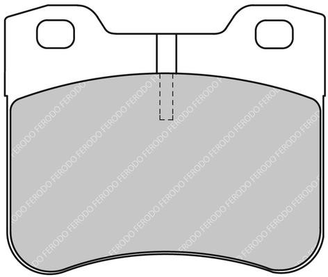 Ferodo FDS 1109 Brake Pad Set, disc brake FDS1109