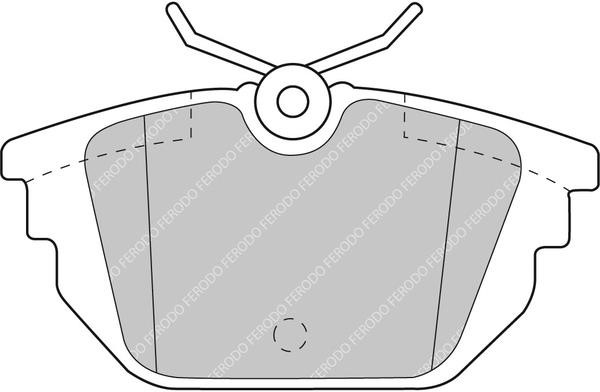 Ferodo FDS 1113 Brake Pad Set, disc brake FDS1113