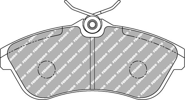 Ferodo FCP 1543R Brake Pad Set, disc brake FCP1543R