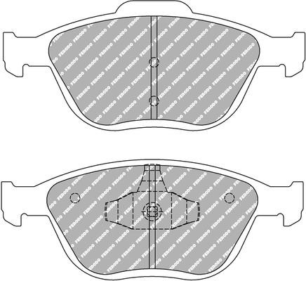 Ferodo FCP 1568R Brake Pad Set, disc brake FCP1568R