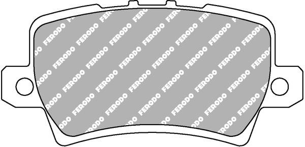 Ferodo FCP 1862H Disc brake pads FERODO DS2500, set FCP1862H