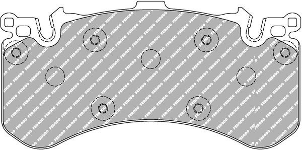 Ferodo FCP4468H Disc brake pads FERODO DS2500, set FCP4468H