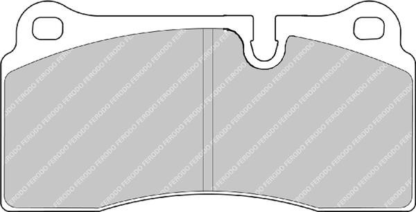 Ferodo FDS1281 Brake Pad Set, disc brake FDS1281