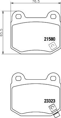 Nisshinbo NP3035 Brake Pad Set, disc brake NP3035