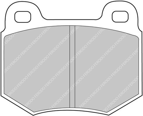 Ferodo FCP448R Brake Pad Set, disc brake FCP448R